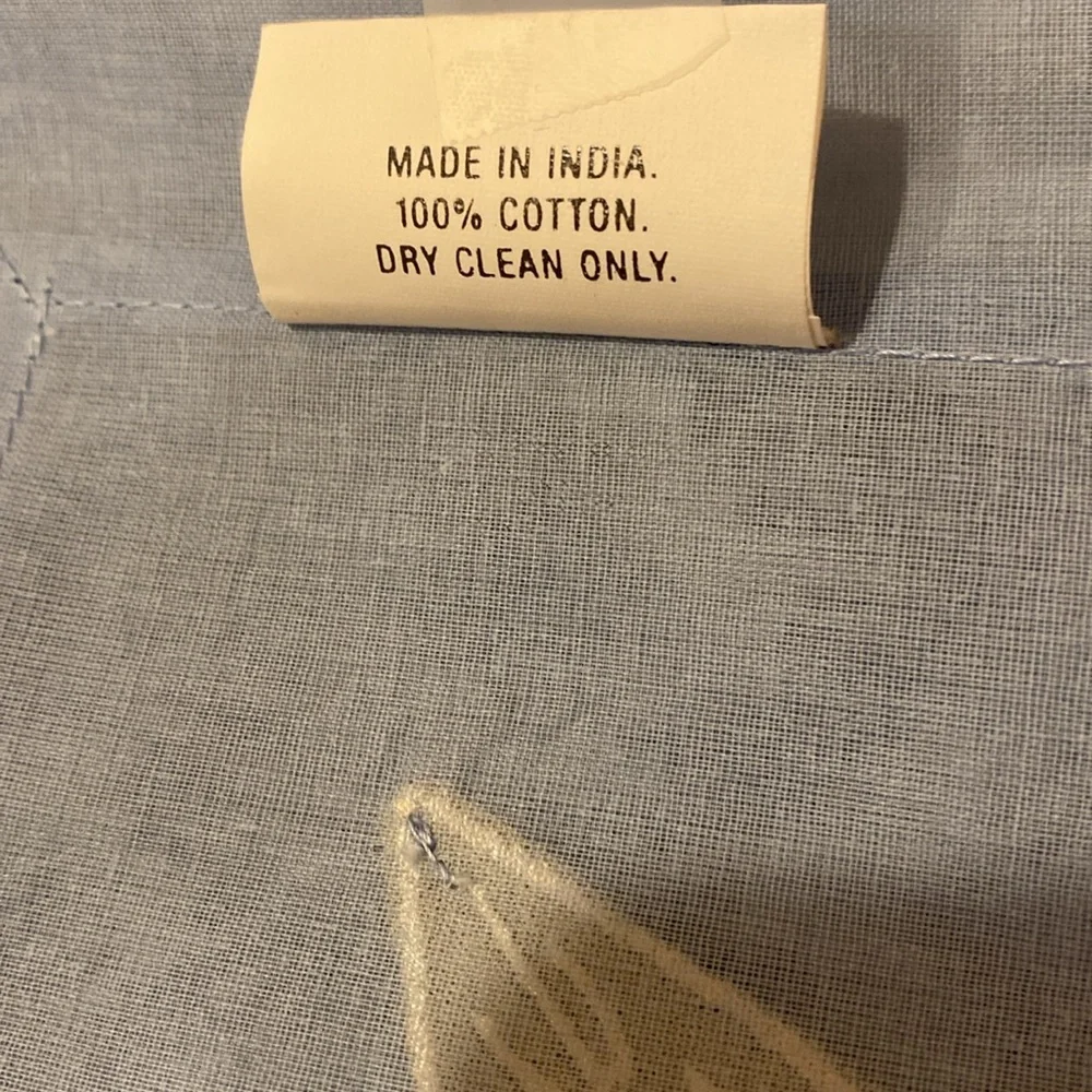 Crate&Barrel Floating Leaves light blue placemats